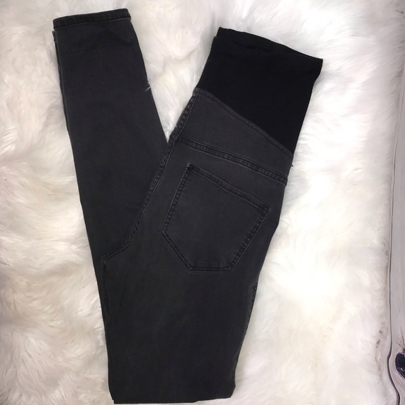 H\u0026M | Jeans | Hm Mama Super Skinny High Rib Jeans In Grey | Poshmark